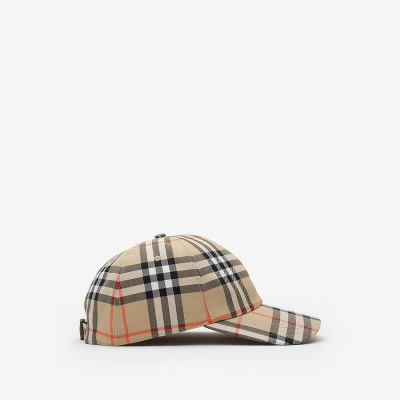 Burberry Check Cotton Baseball Cap outlook