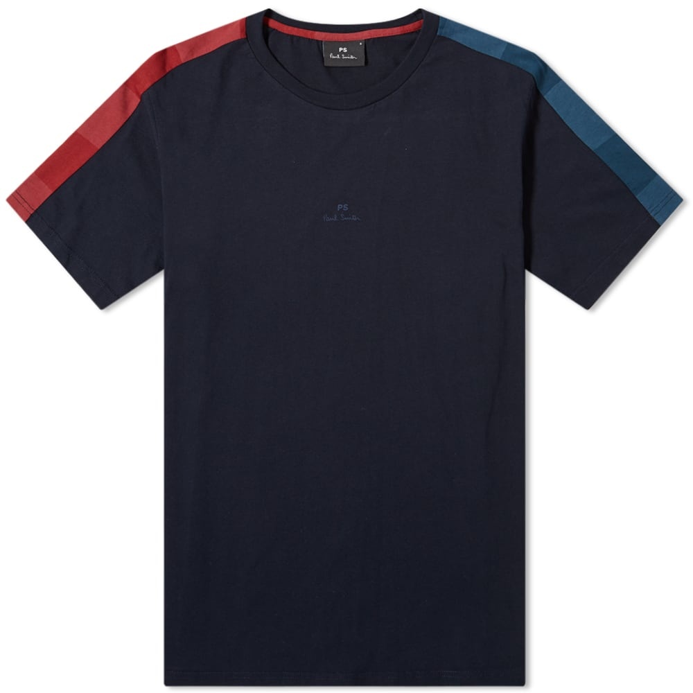 Paul Smith Chest Logo Sleeve Stripe Tee - 1