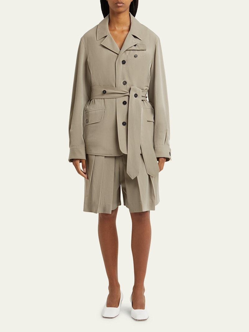 SETCHU Travel Self-Tie Wool Safari Jacket outlook