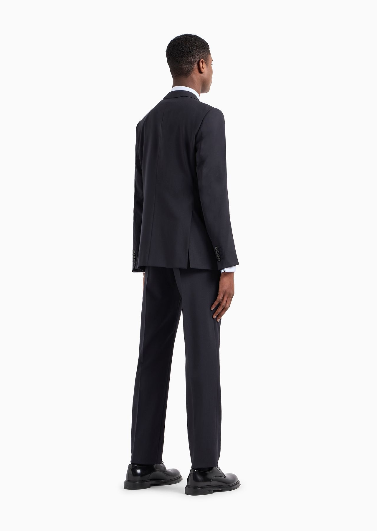 Single-breasted, slim-fit suit in natural stretch light wool - 3