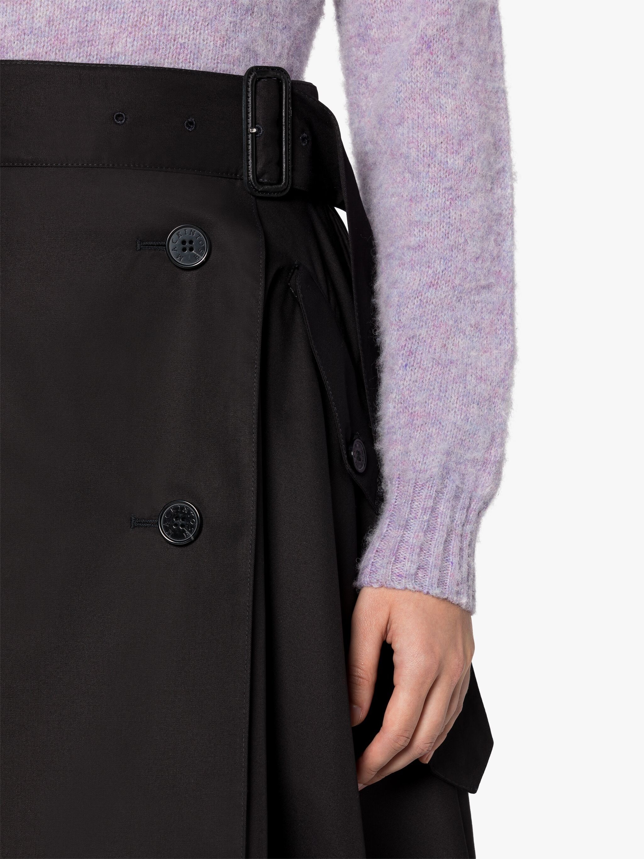 CECILA BLACK COTTON SKIRT - 5