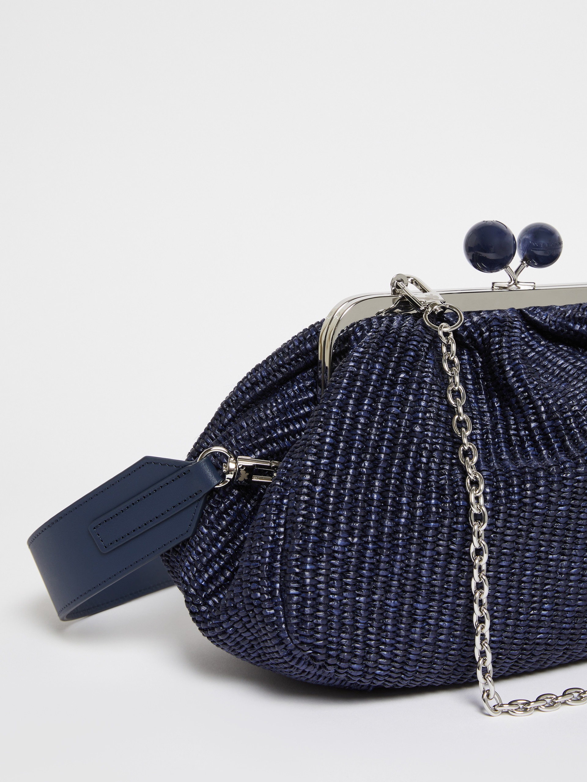 FORTUNA Medium raffia-effect Pasticcino bag - 4