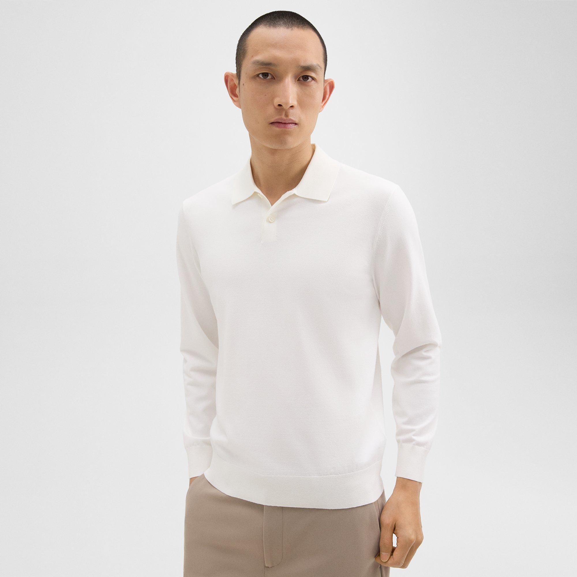 Goris Long-Sleeve Polo Shirt in Light Bilen - 2