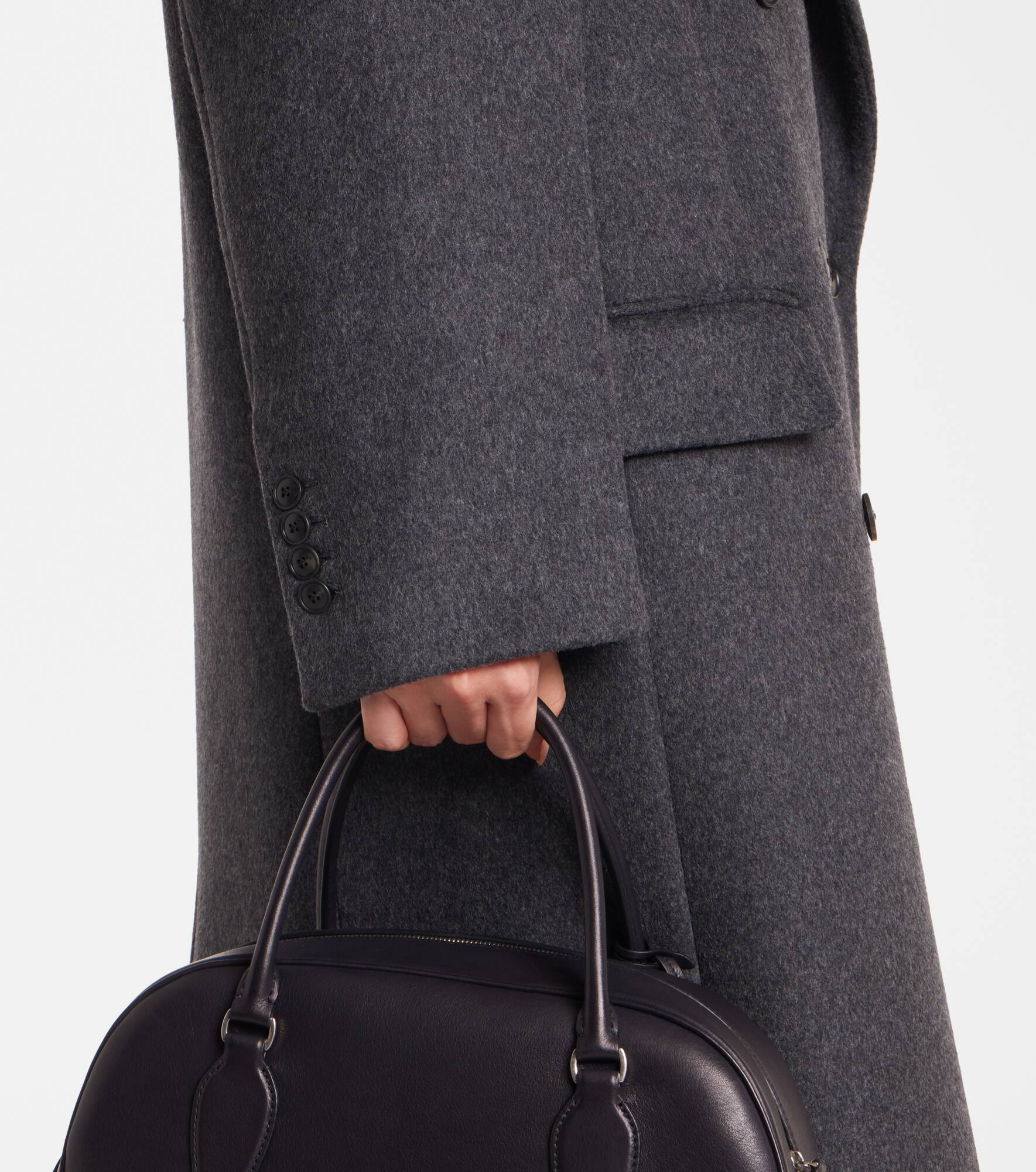 Double-breasted wool-blend coat - 6