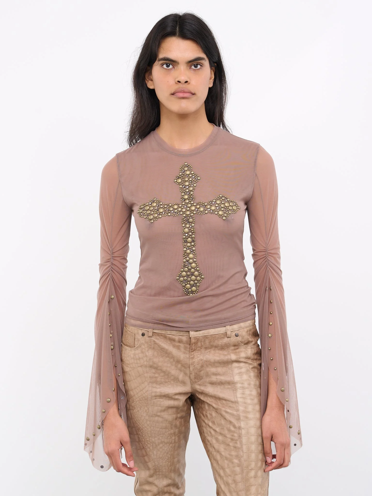 Studded Cross Tee - 1