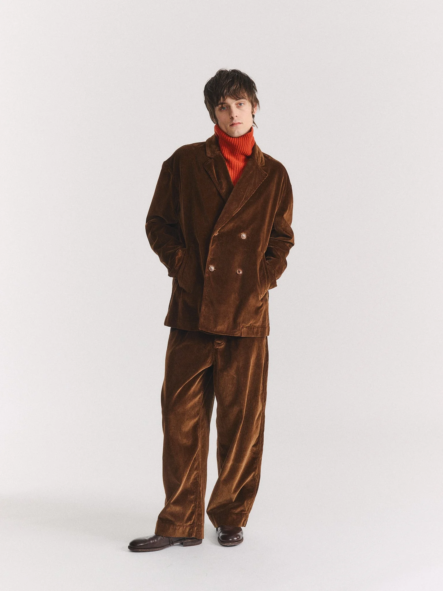 BRETT JACKET - H CORD - TAN - 1