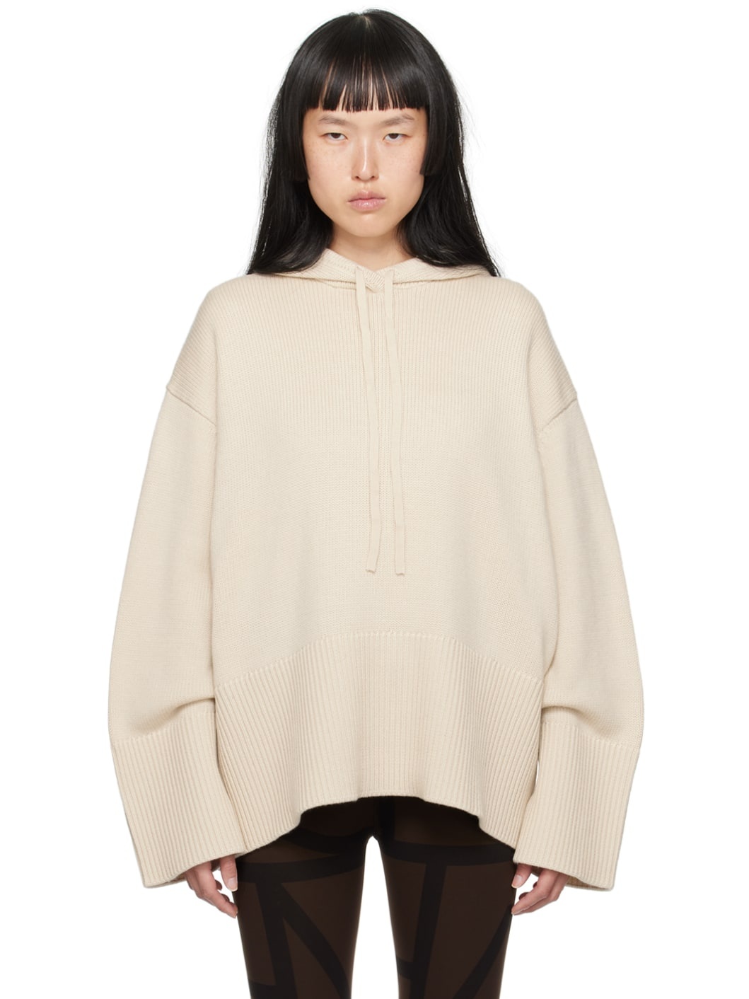 Beige Signature Hoodie - 1