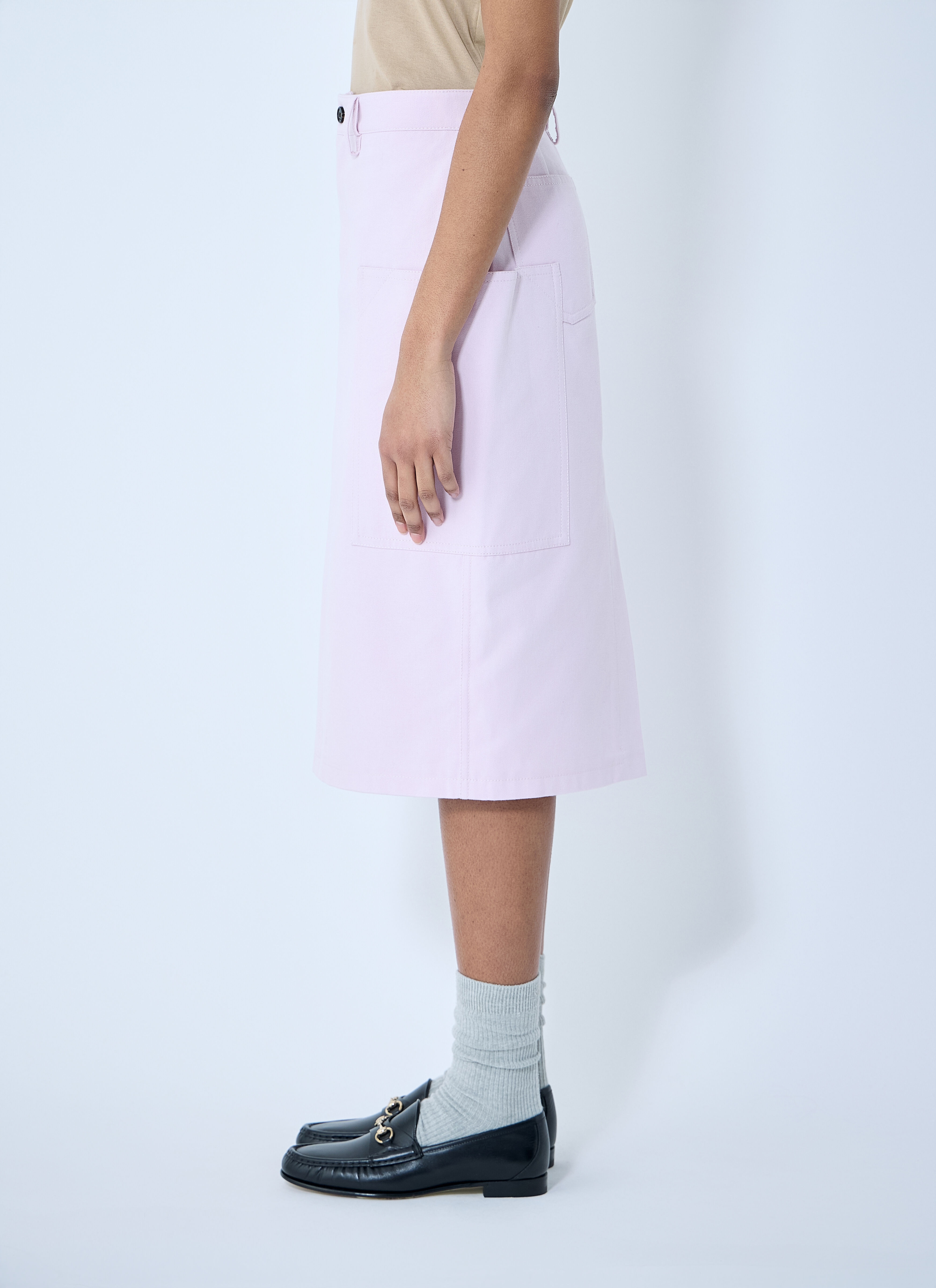 Cotton Canvas Delavé Skirt - 3