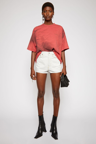 Acne Studios High-rise denim shorts pale blue outlook