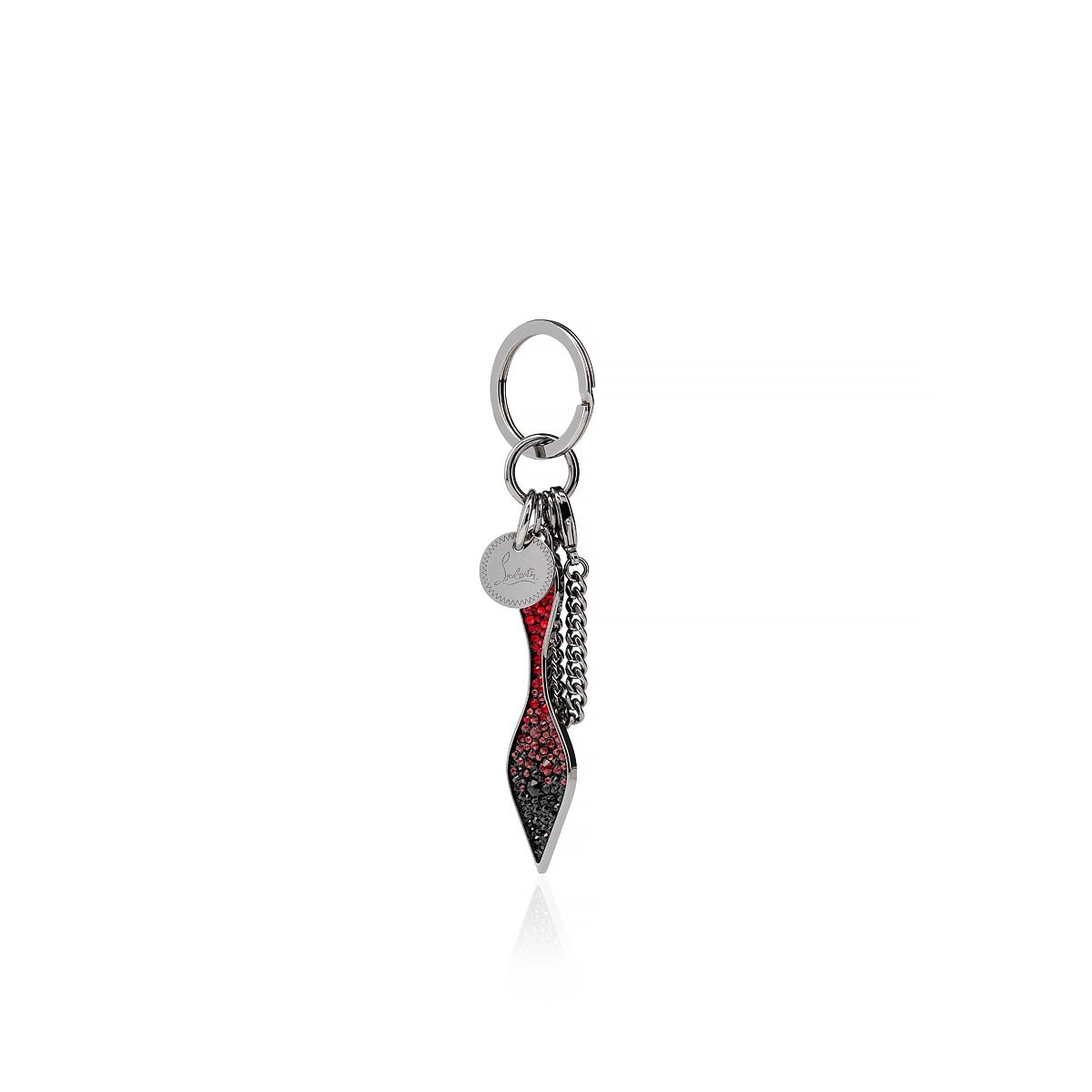 Red Sole Keyring GUN METAL/RED-BLACK - 2