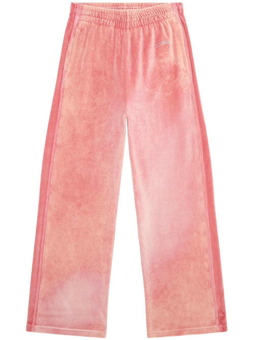 low-rise velvet trousers - 1