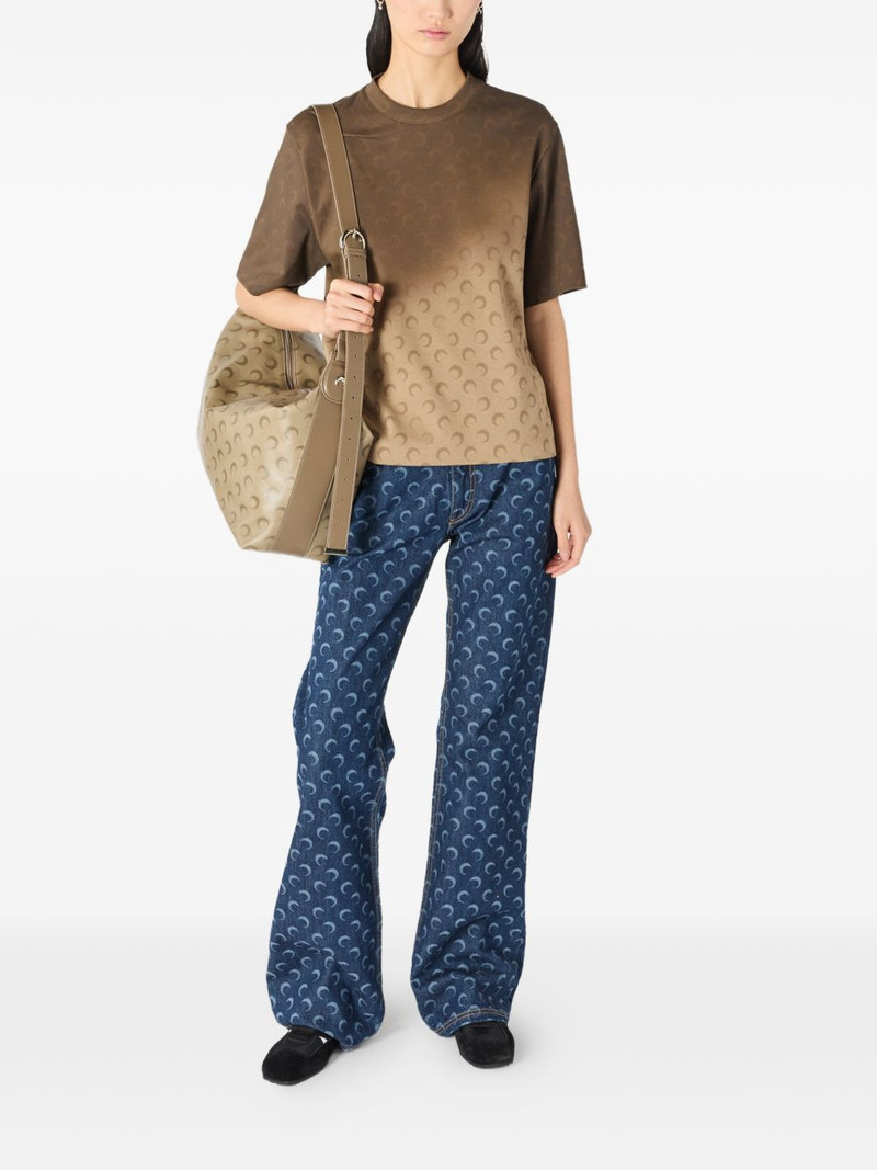 crescent moon-print jeans 3