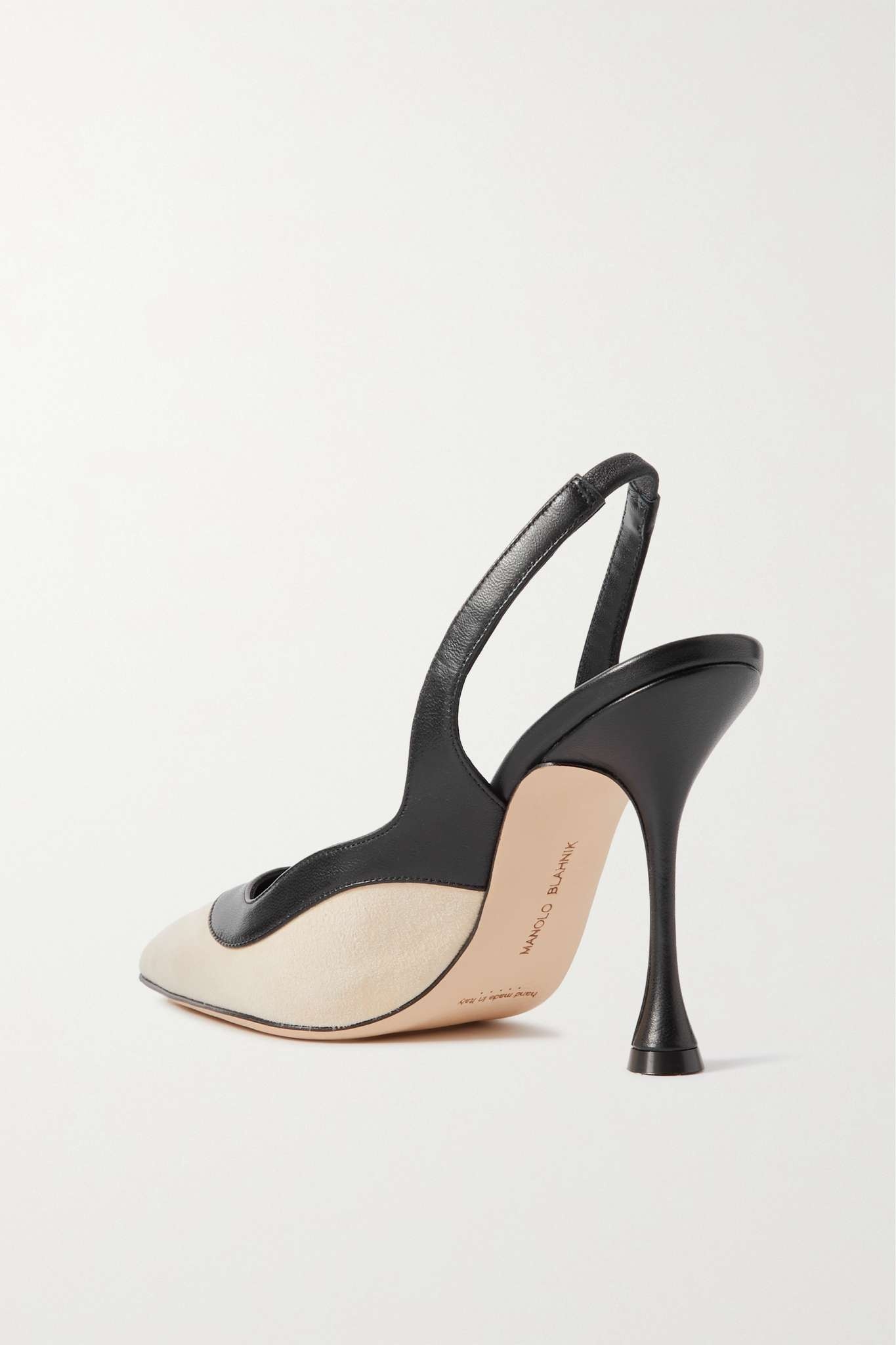 Goga 105 leather and suede slingback pumps - 3