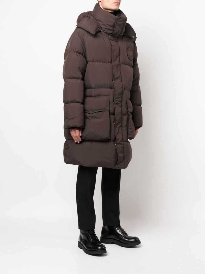 detachable-hood puffer coat - 3