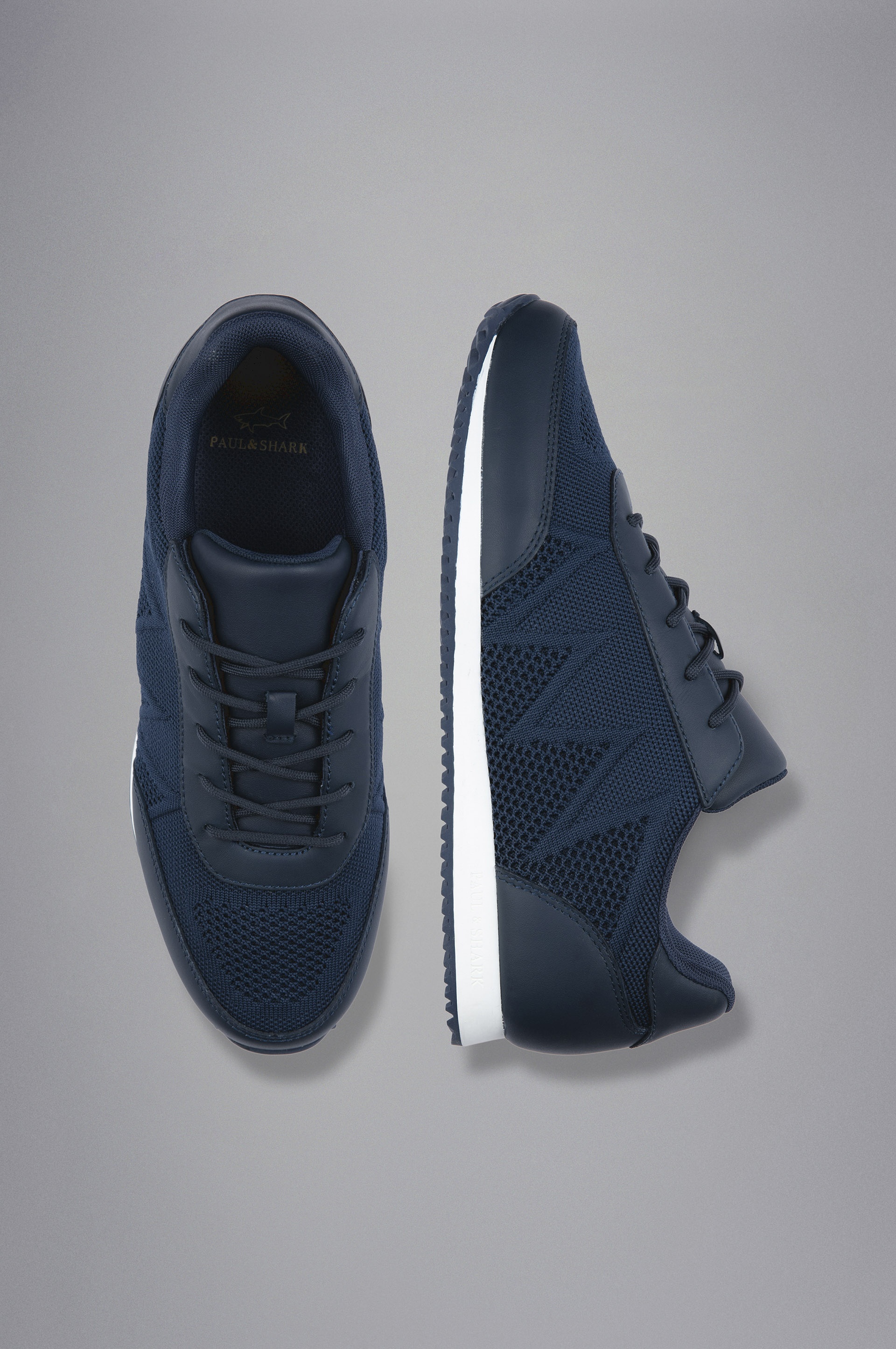 TECH FABRIC AND KNIT HYBRID SNEAKERS - 2