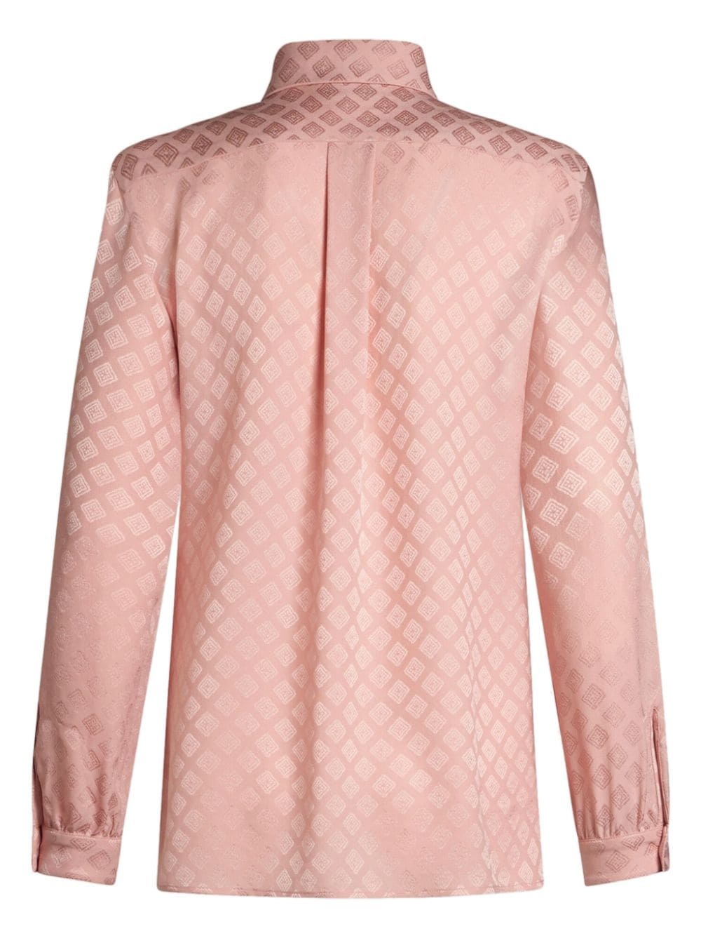 patterned silk-jacquard shirt - 7