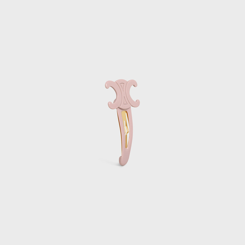 CELINE Celine Large Snap Hair Clip in Acetate and Steel outlook