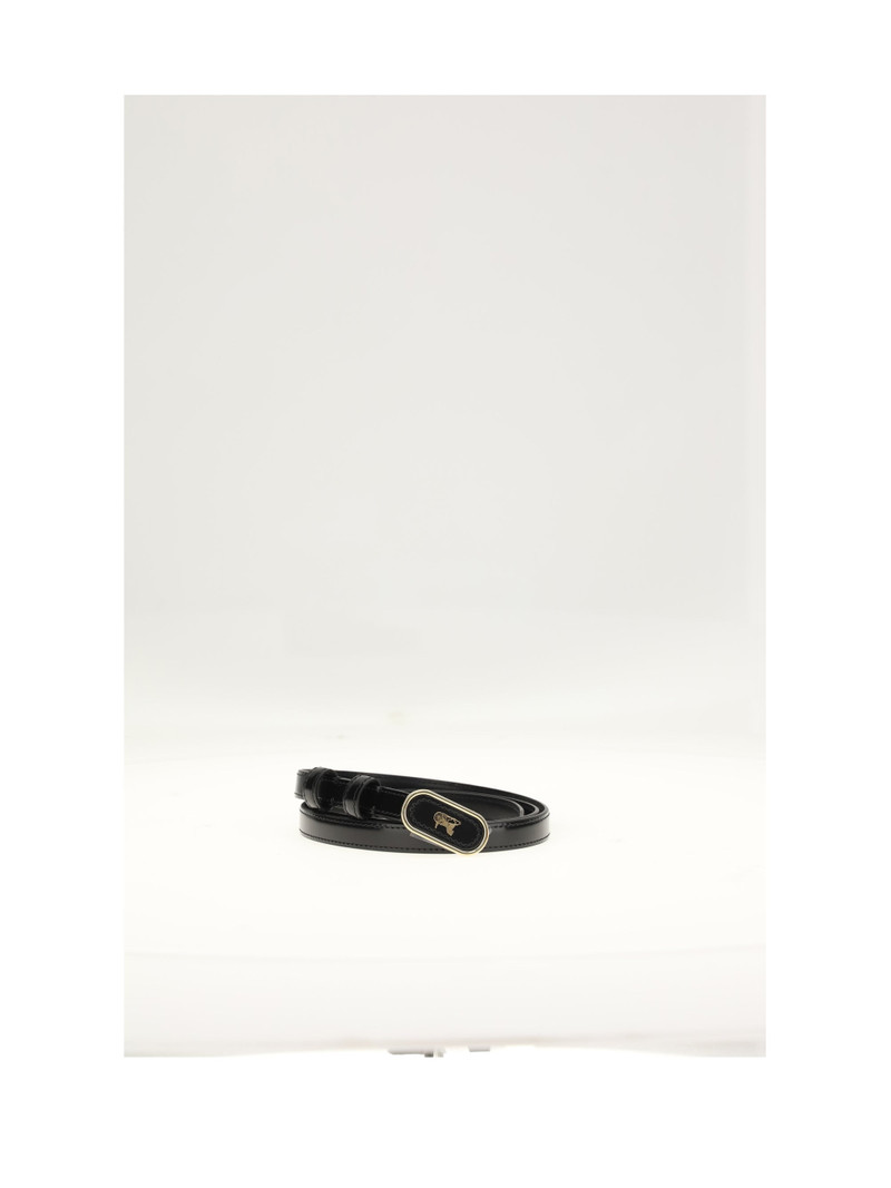 Celine Covered Small 13mm Black Women Belt - 1