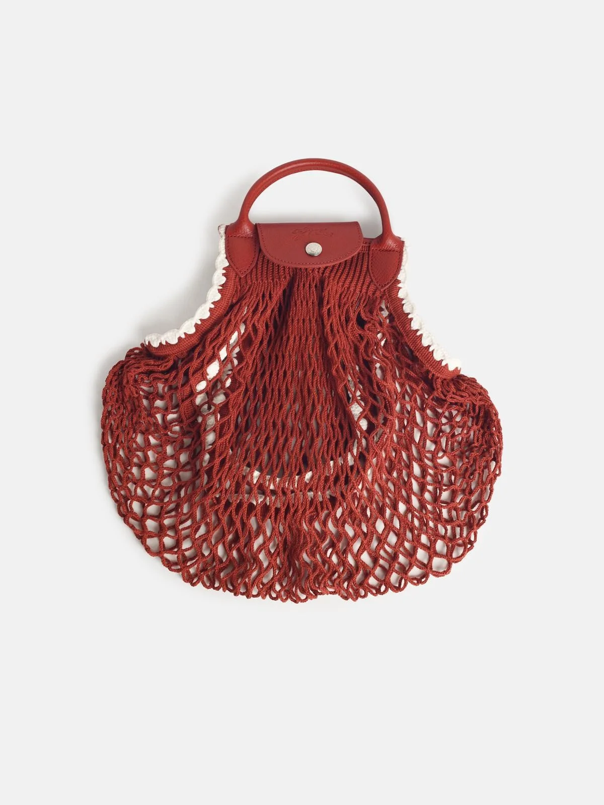 'L LE PLIAGE' MESH BAG IN TERRACOTTA TELA - 1