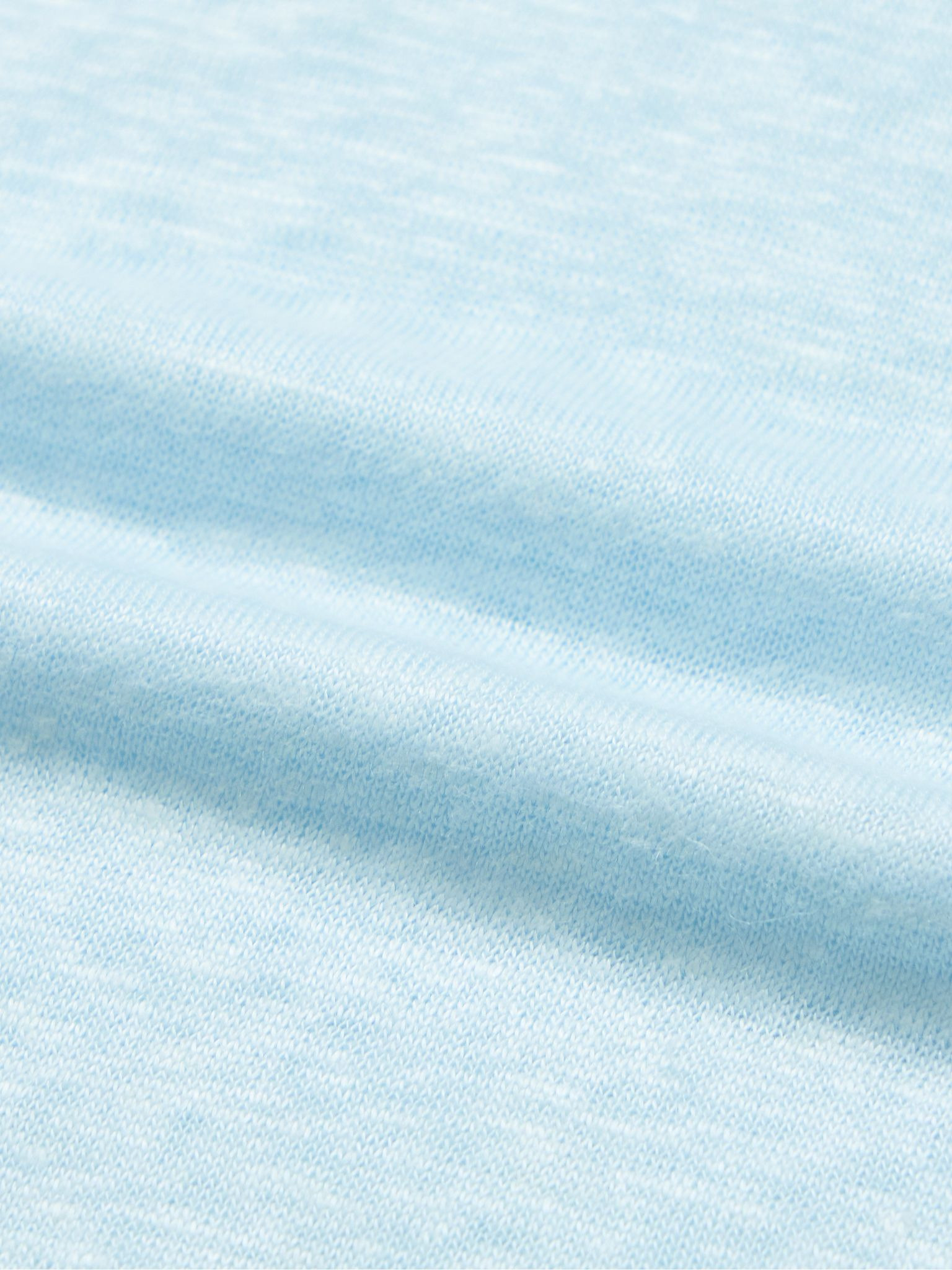 OB-T Slim-Fit Linen-Jersey T-Shirt Blue - 4