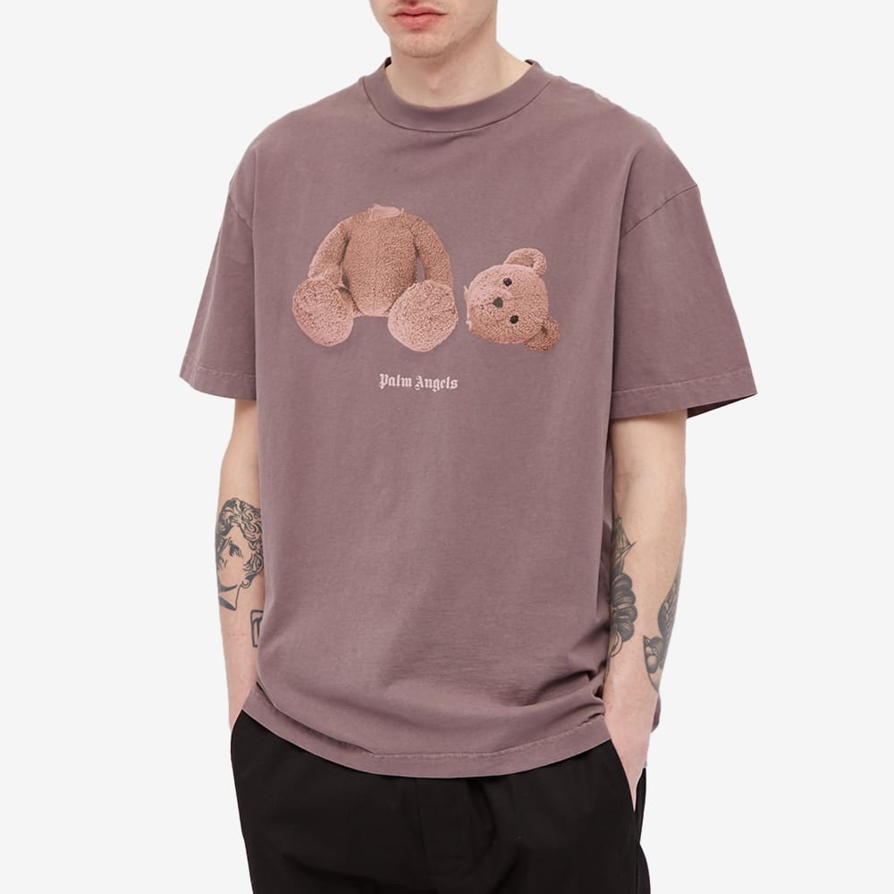 Palm Angels Garmet Dyed Kill The Bear Tee - 4