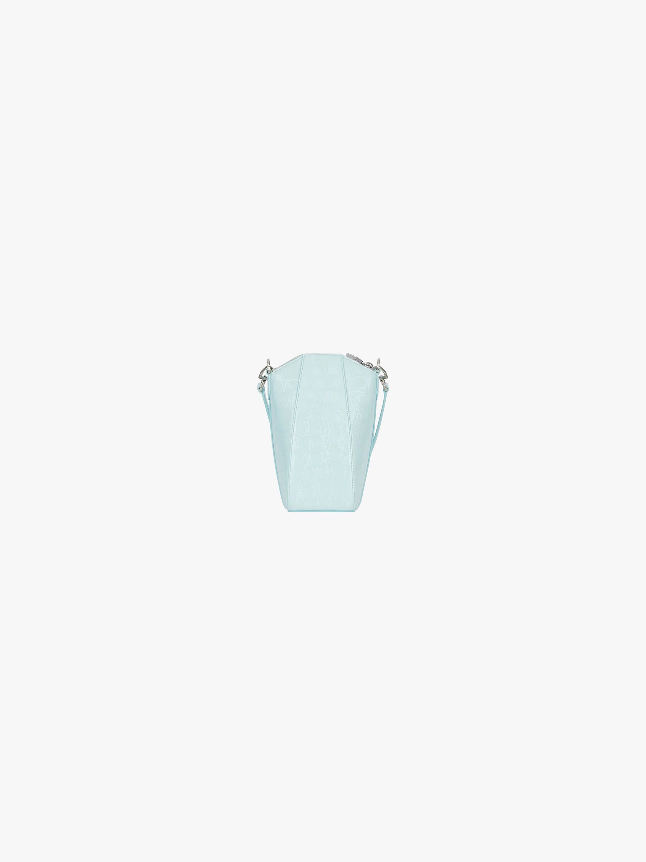 MINI ANTIGONA VERTICAL BAG IN SHINY TEXTURED LEATHER - 3
