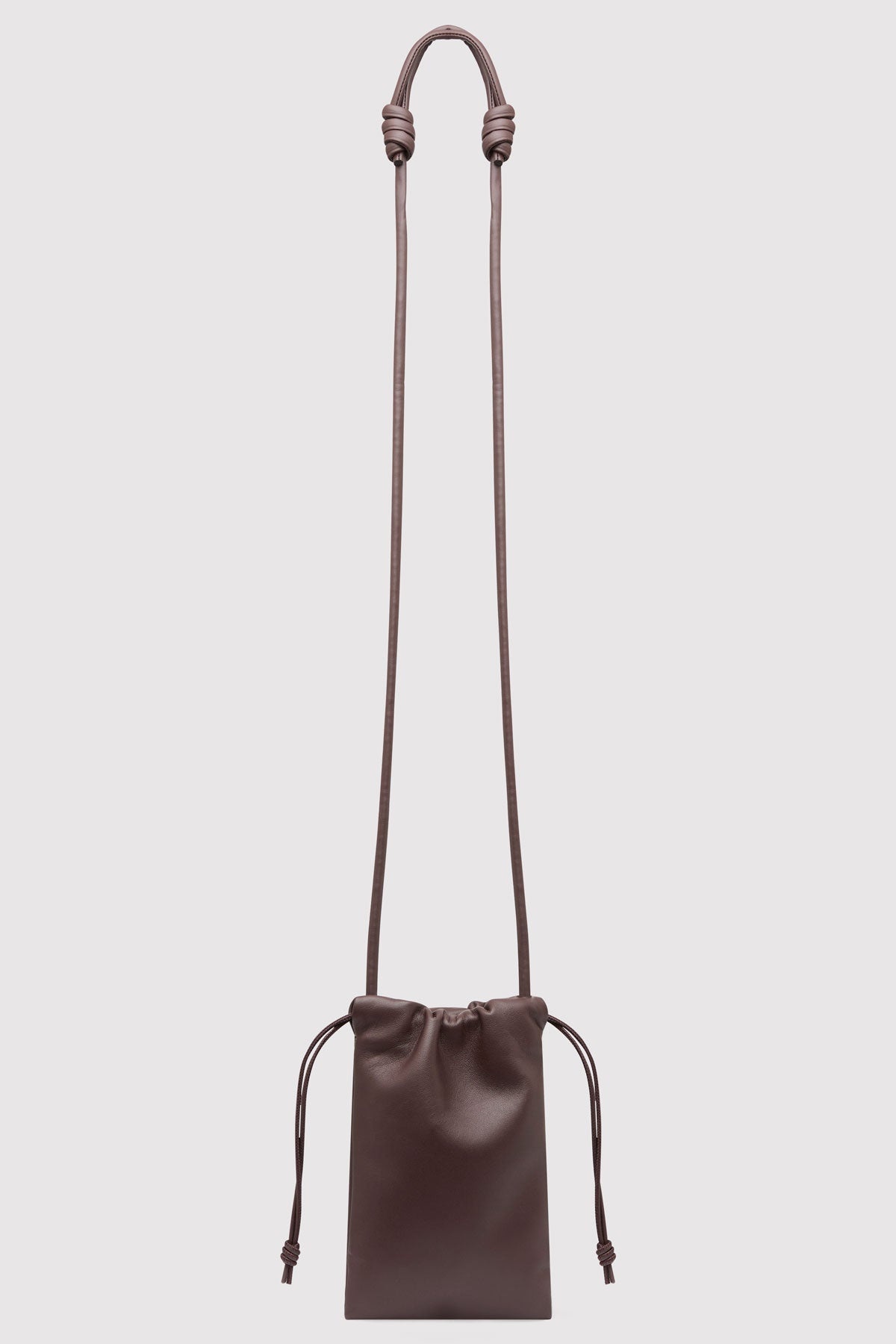 Soft Drawstring Pouch - Chocolate - 5