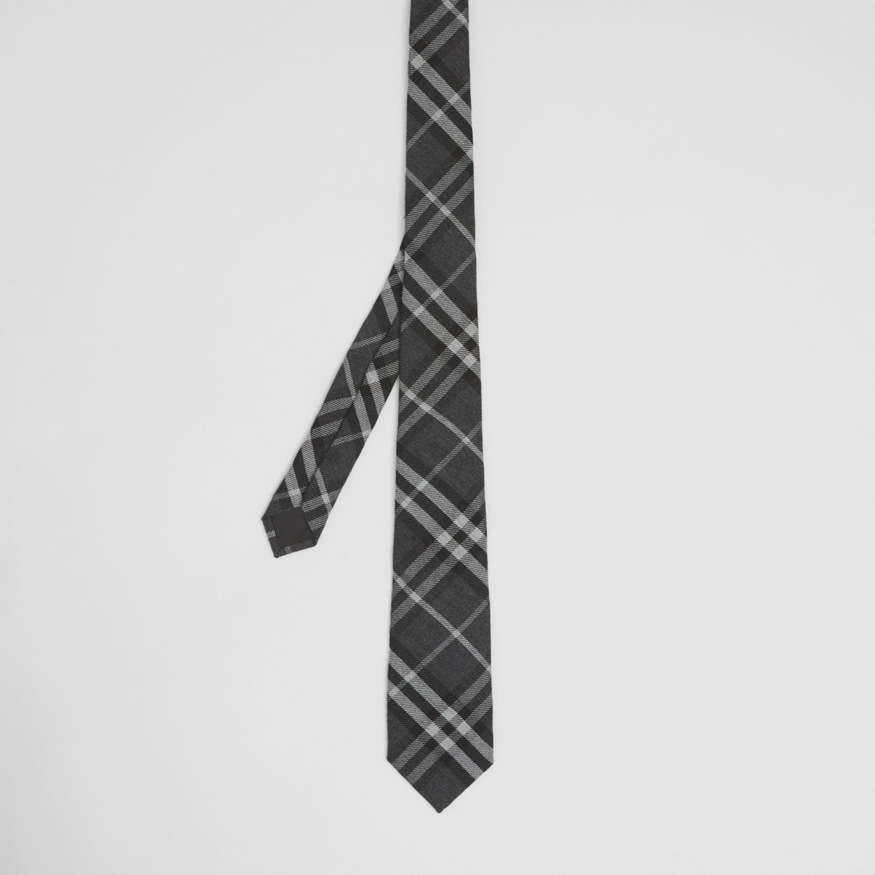 Classic Cut Check Cashmere Silk Tie - 5