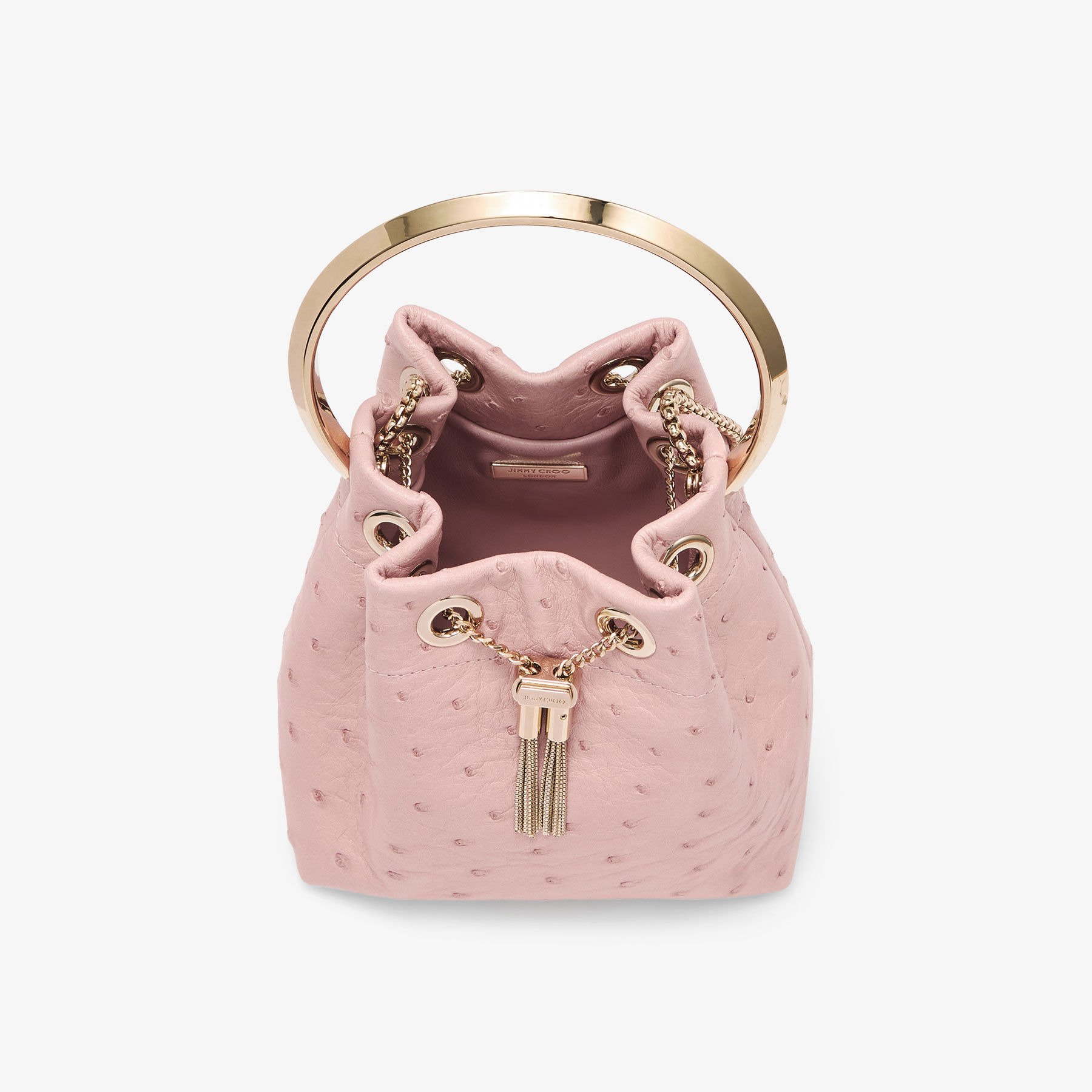 Bon Bon
Rose Ostrich Leather Bag - 4