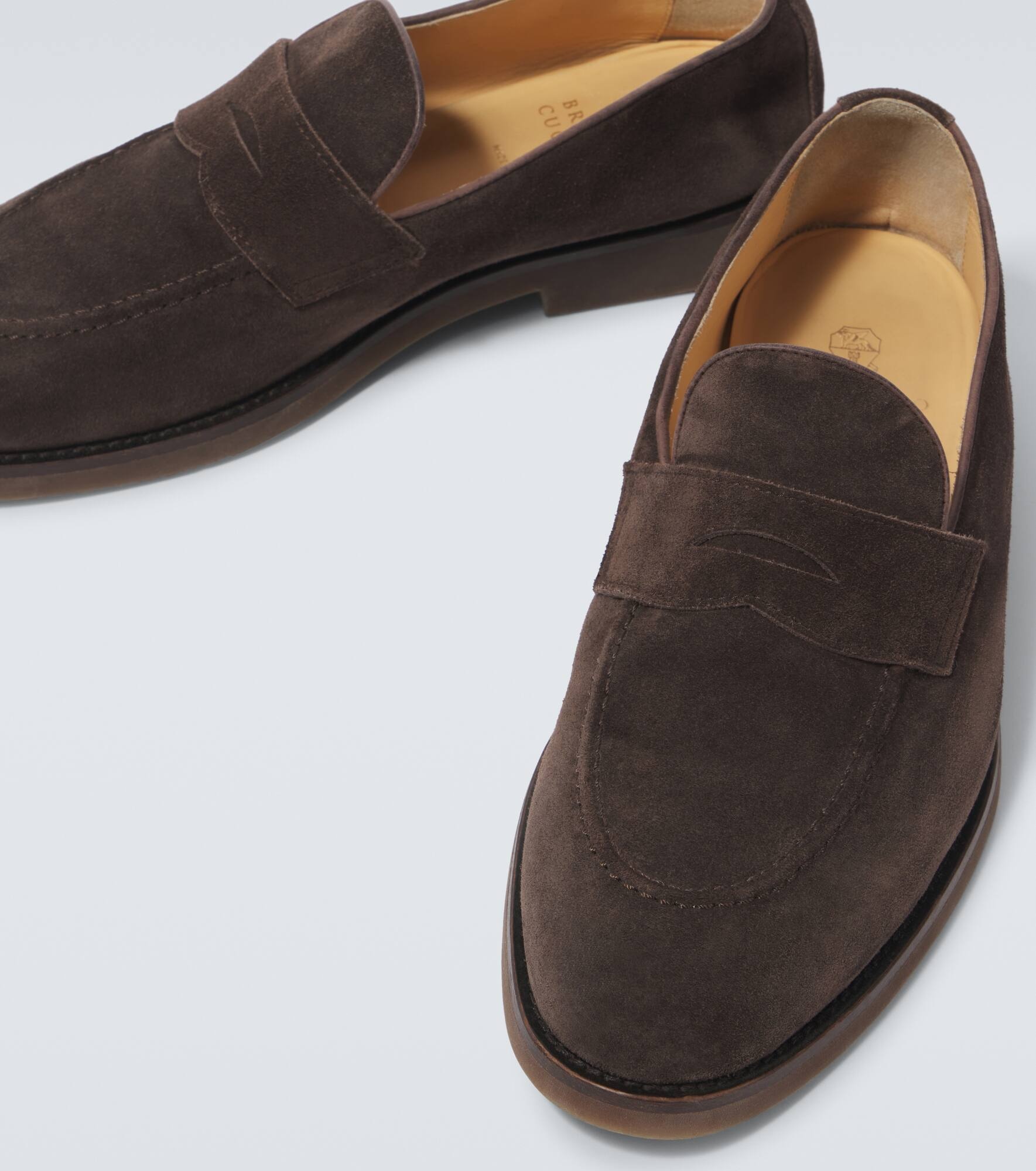 Suede penny loafers - 3