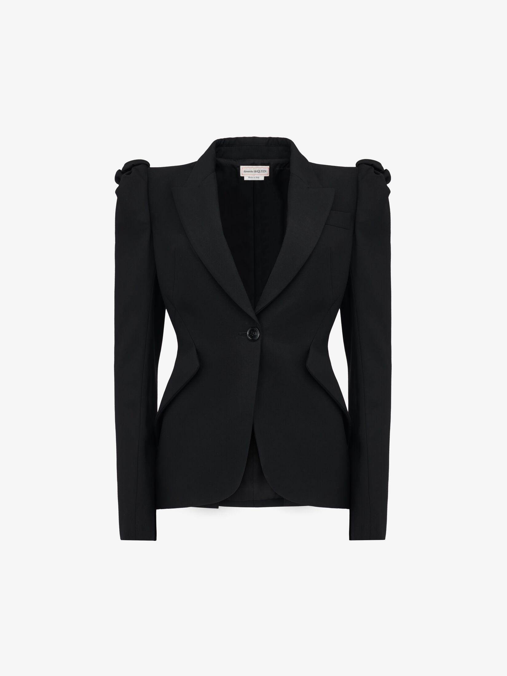 Women's Knot Single-breasted Jacket in Black - 1