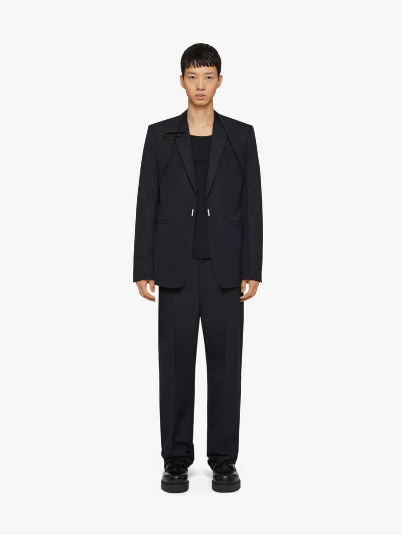 Givenchy SLIM FIT JACKET IN WOOL AND LUREX WITH U-LOCK HARNESS outlook