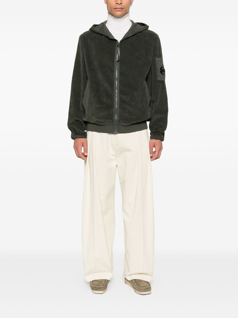 C.P. Company corduroy zip-up hoodie outlook