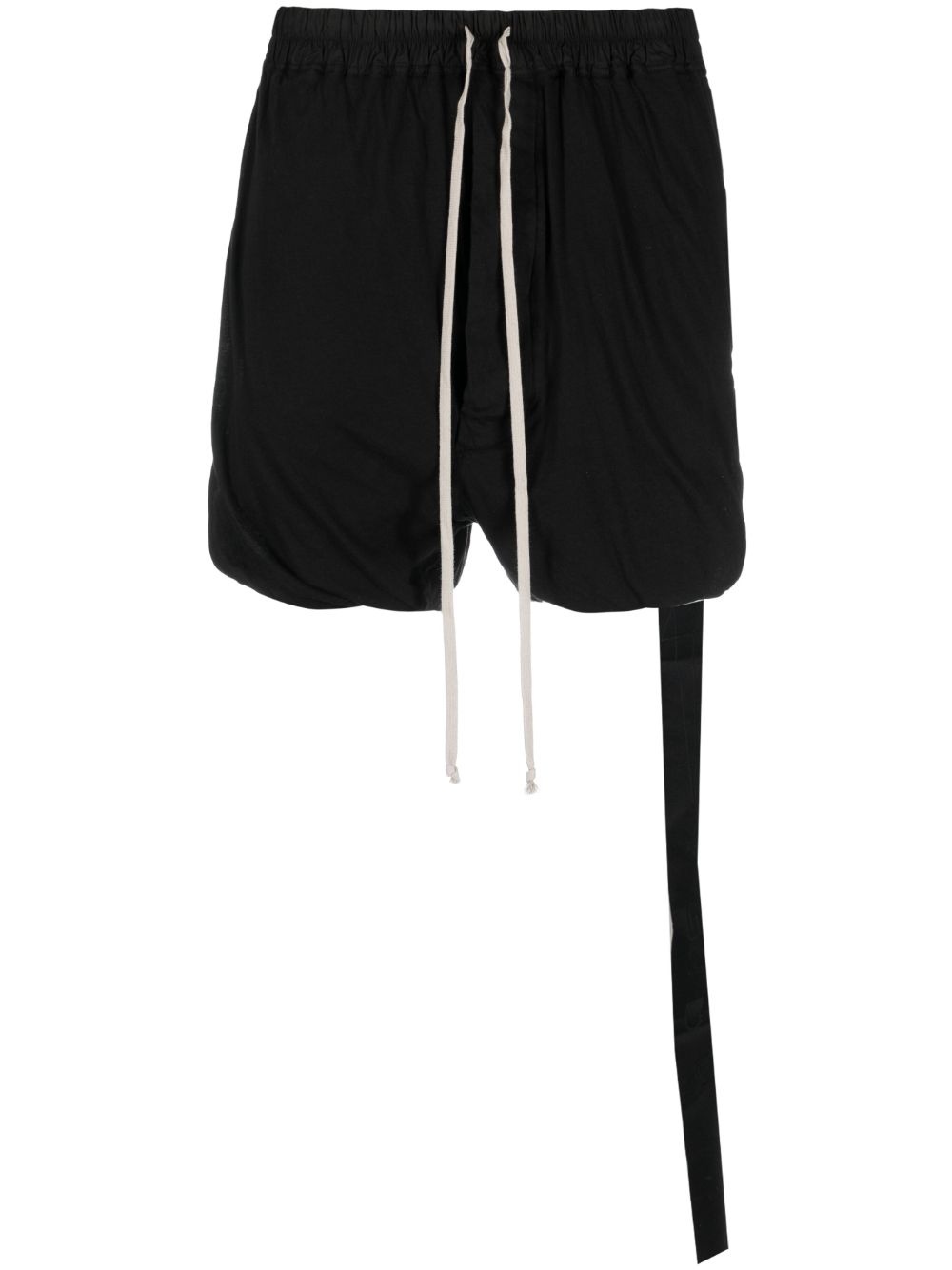 strap-detail cotton deck shorts - 1