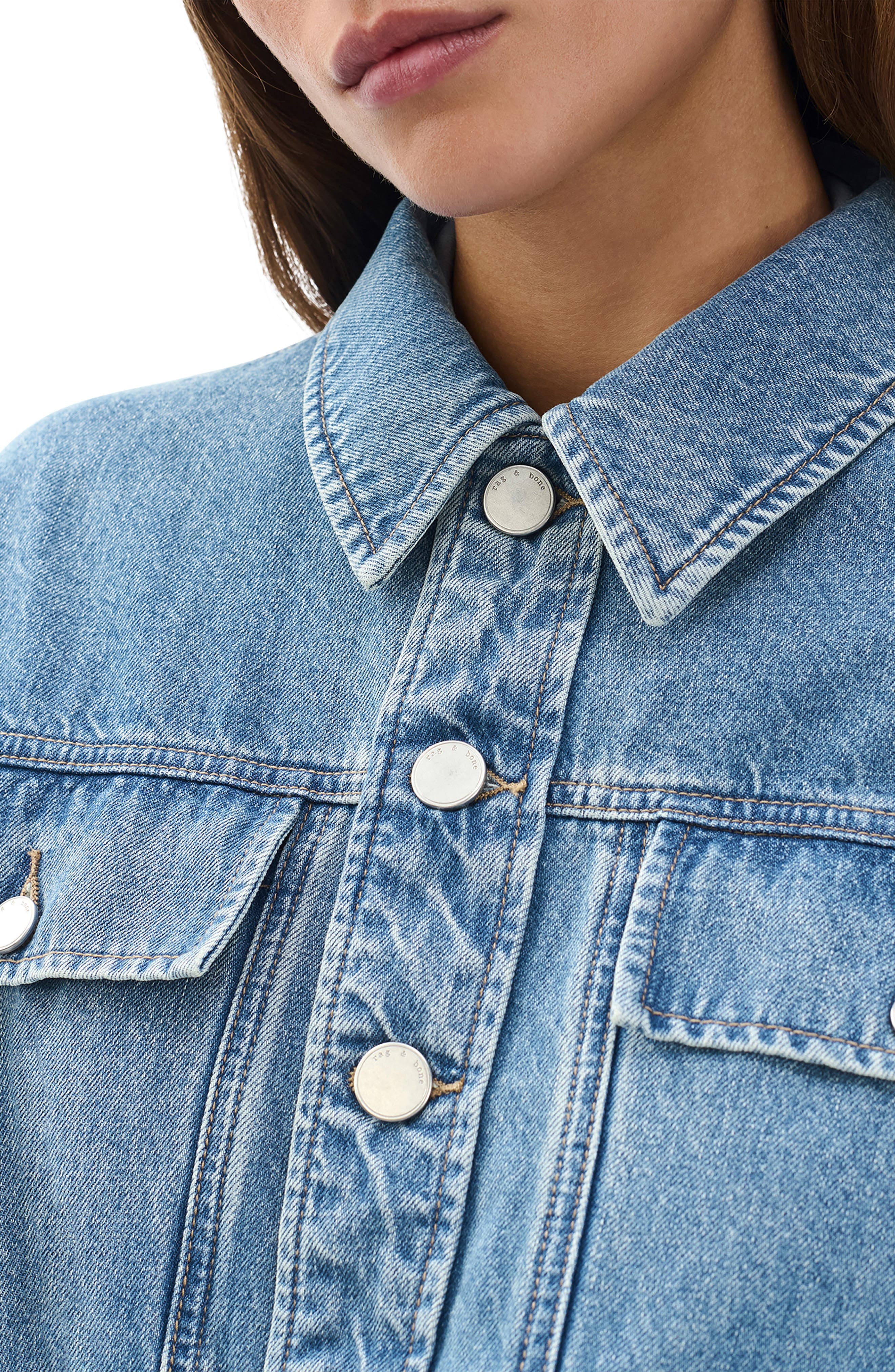 rag & bone Amy Cinched Denim Jacket in Ithica at Nordstrom - 3