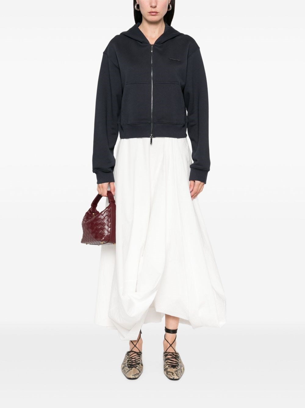 Cotton zipped hoodie - 3