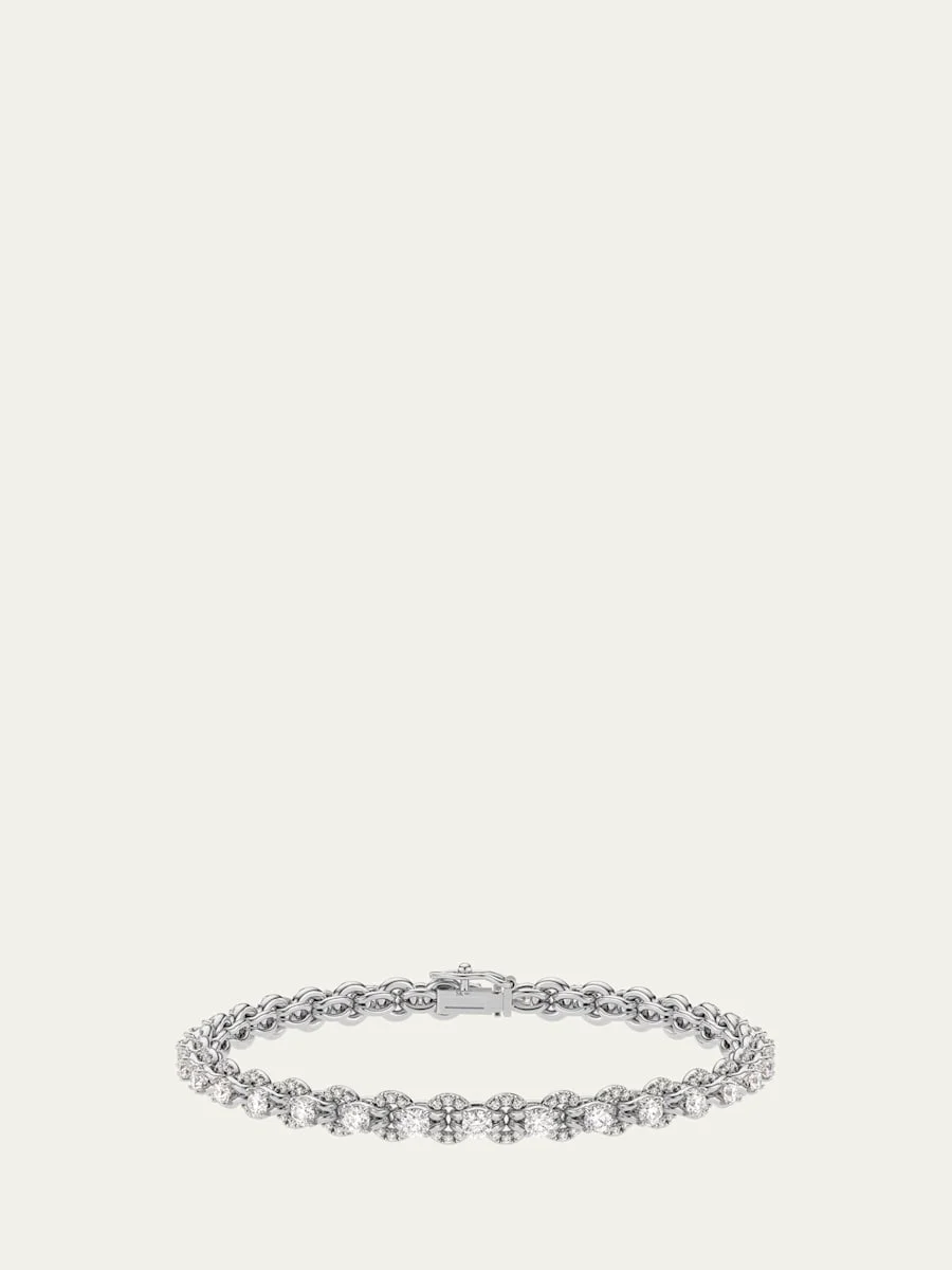 18K White Gold Lumia Diamond Tennis Bracelet - 1