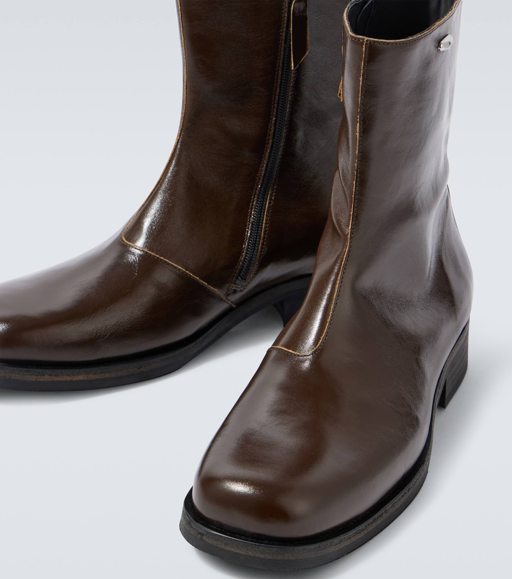 Camion leather ankle boots - 3