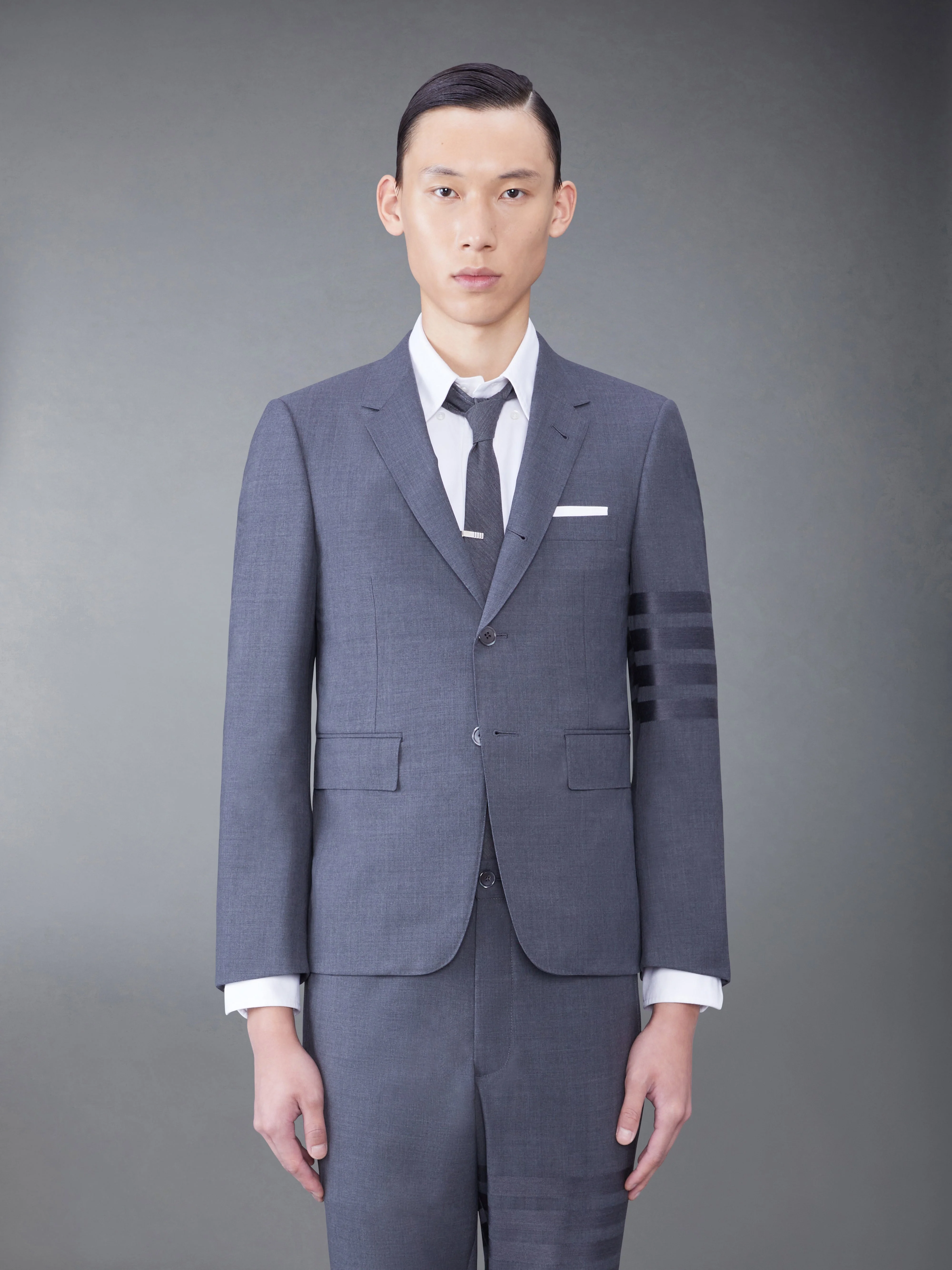 PLAIN WEAVE SUITING 4-BAR CLASSIC SPORT COAT - 1