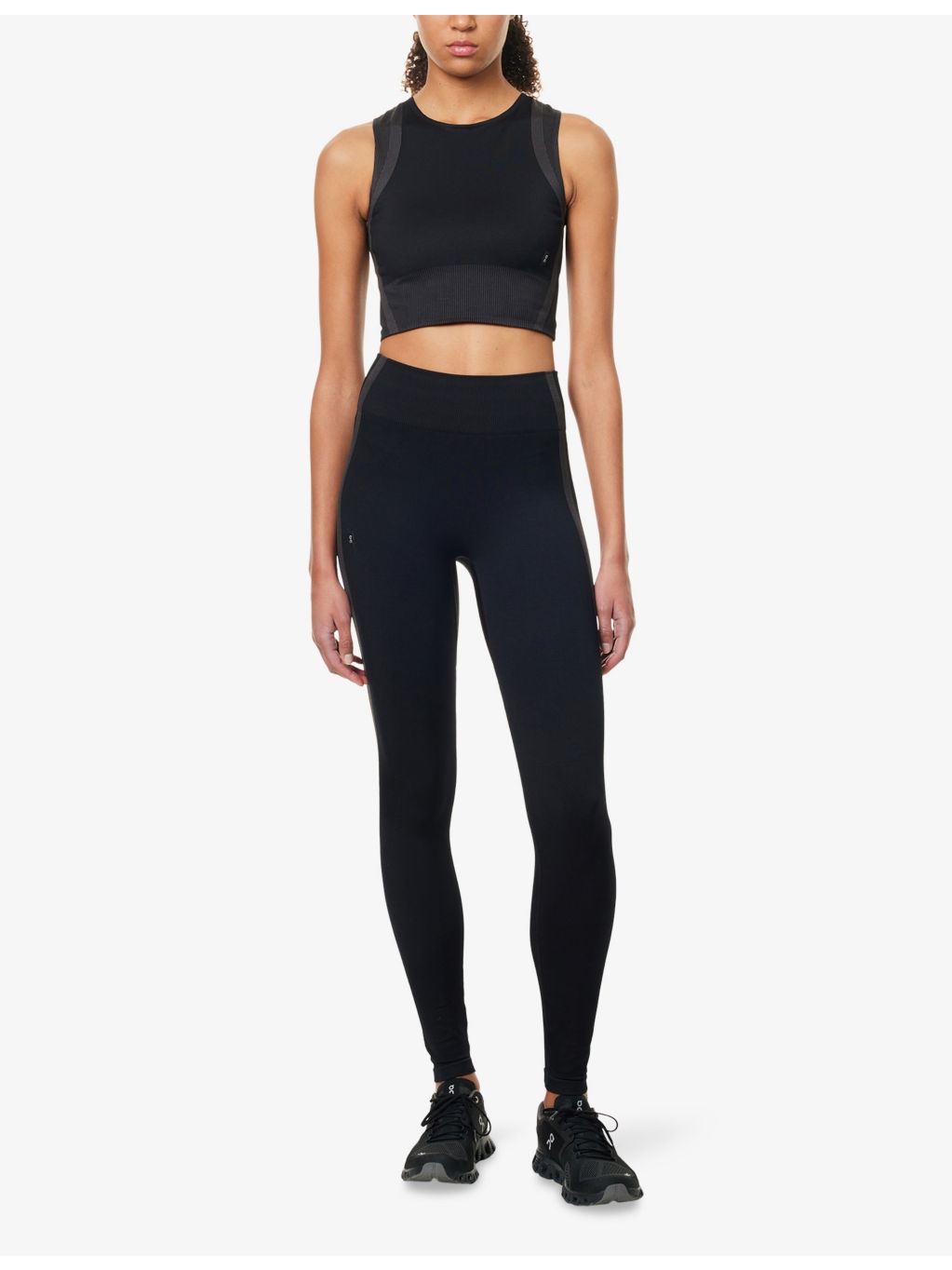Studio Panelled Knitted Jersey Tights - 2