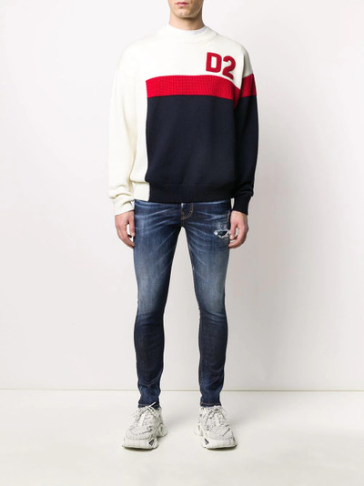 DSQUARED2 distressed skinny jeans outlook