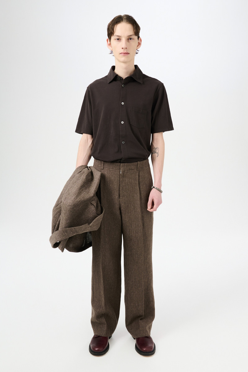 Our Legacy Borrowed Chino Tobacco Delave Linen outlook