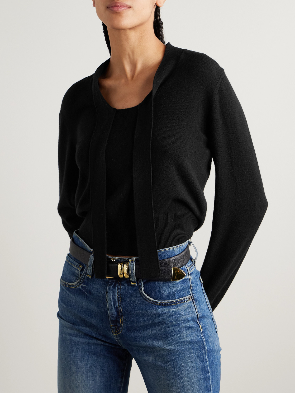 Genesis Pussy-bow Cashmere Sweater - 4