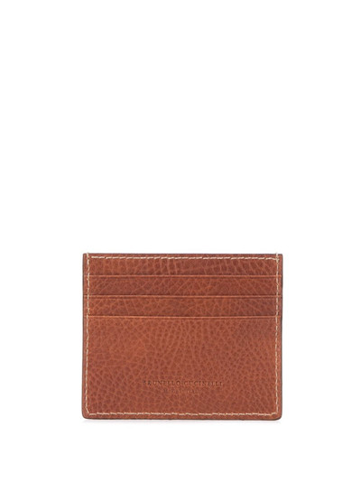 Brunello Cucinelli embossed logo cardholder outlook