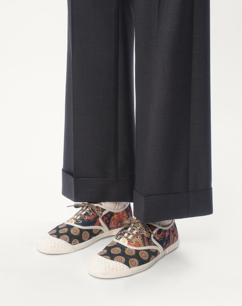 WOOL GABARDINE PANTS WITH TURN-UPS 3