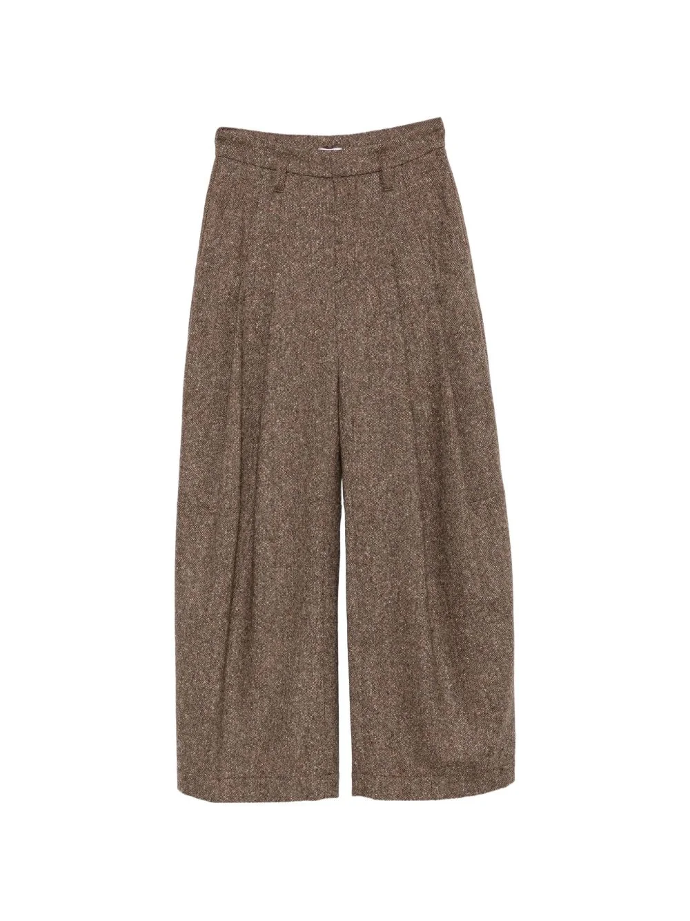 pleated tweed trousers - 1