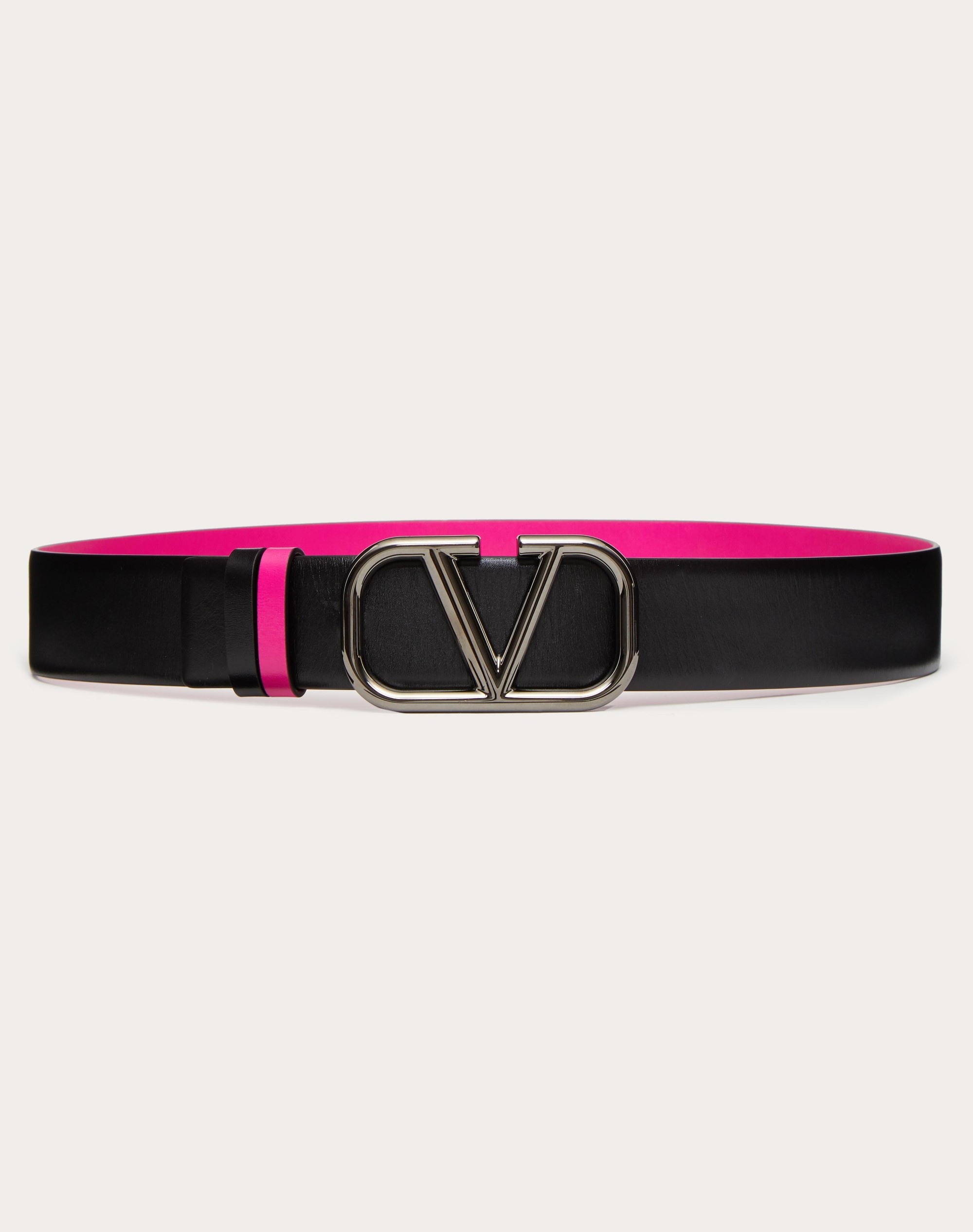 VLOGO SIGNATURE REVERSIBLE CALFSKIN BELT 40 MM - 1