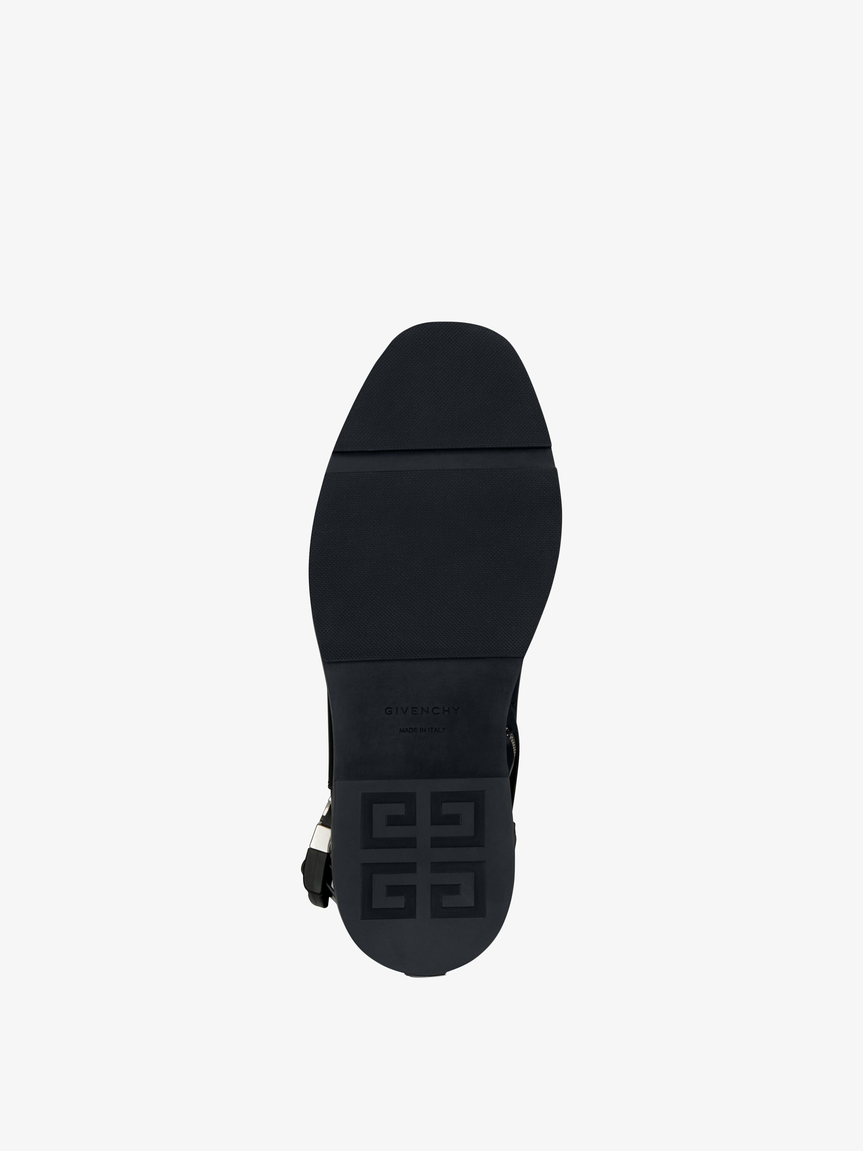SQUARED BOOTS IN LEATHER WITH 4G BUCKLE - 5