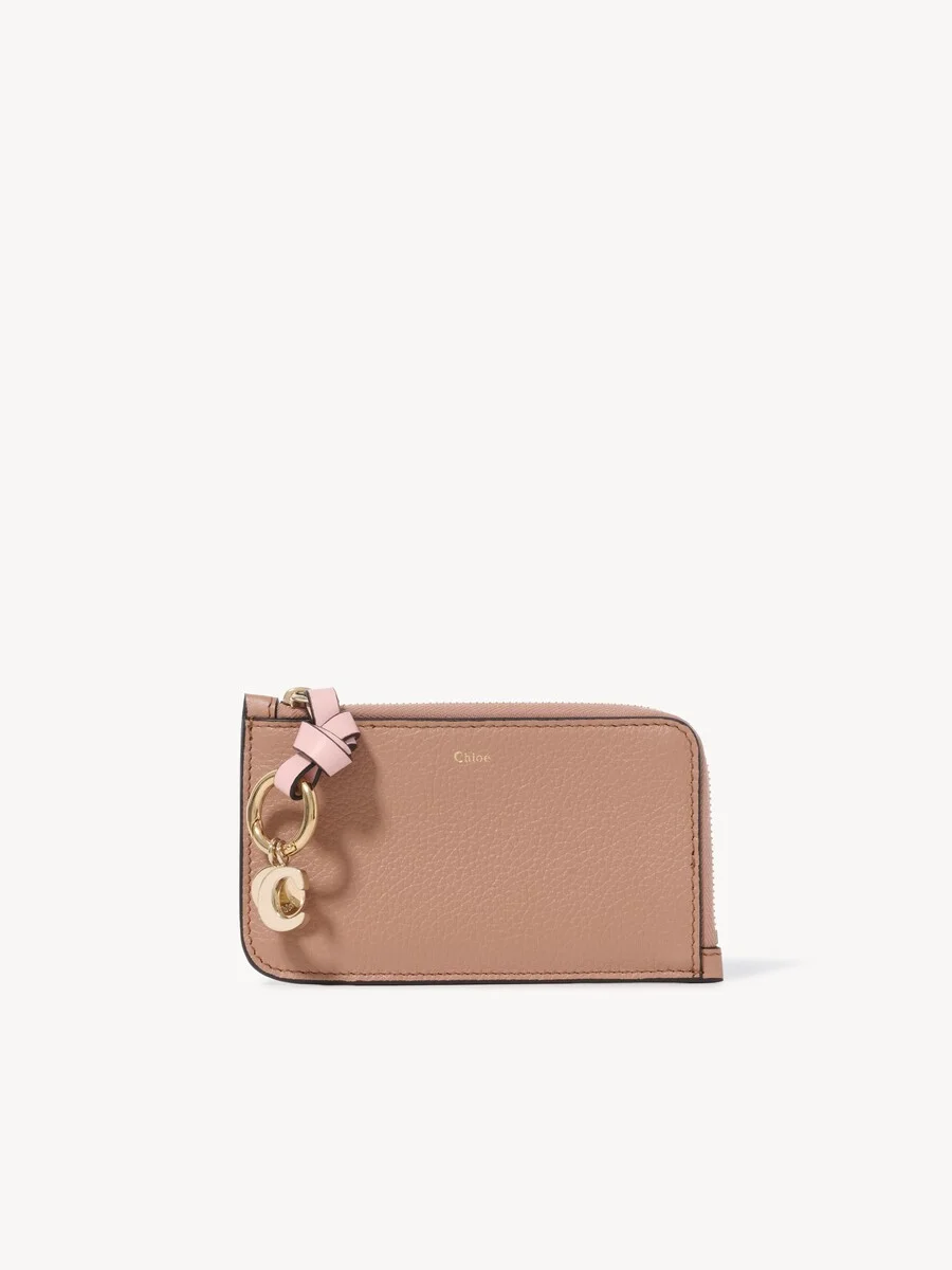 ALPHABET WALLET IN GRAINED LEATHER - 1