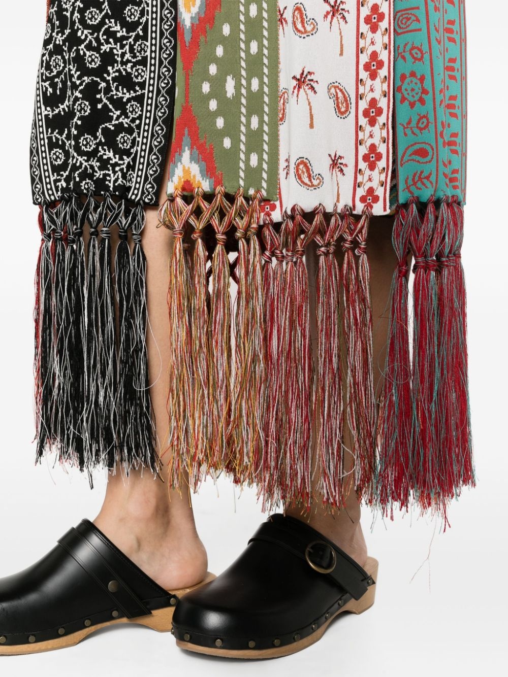Scent Of Incense mix-pattern skirt - 5